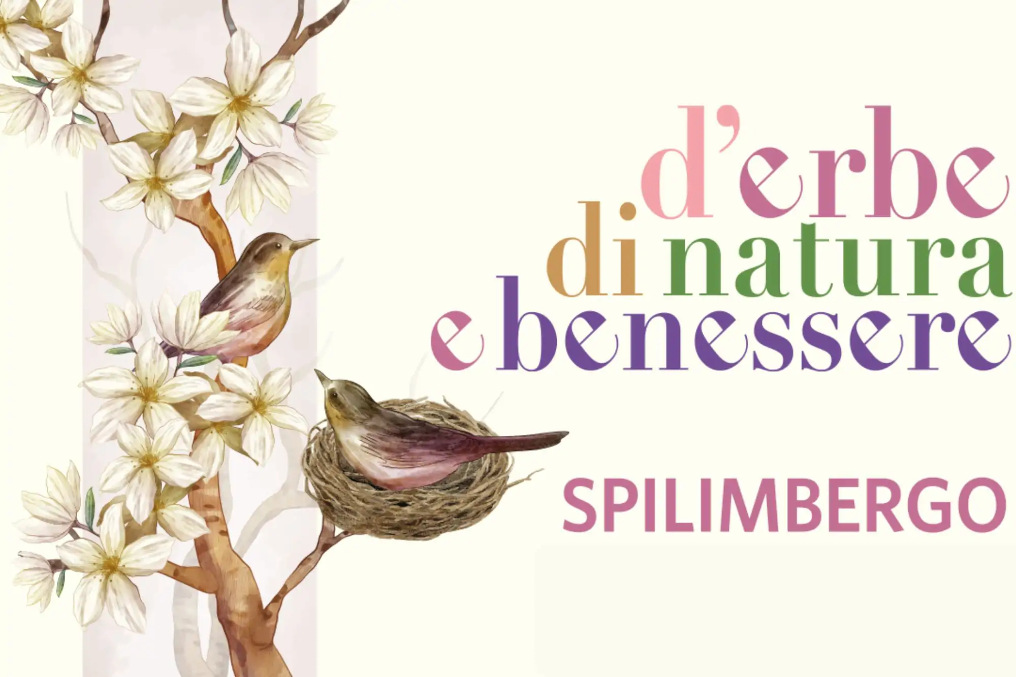 Locandina di D’Erbe di Natura e Benessere 2026 a Spilimbergo, evento dedicato a benessere naturale, erbe e discipline olistiche