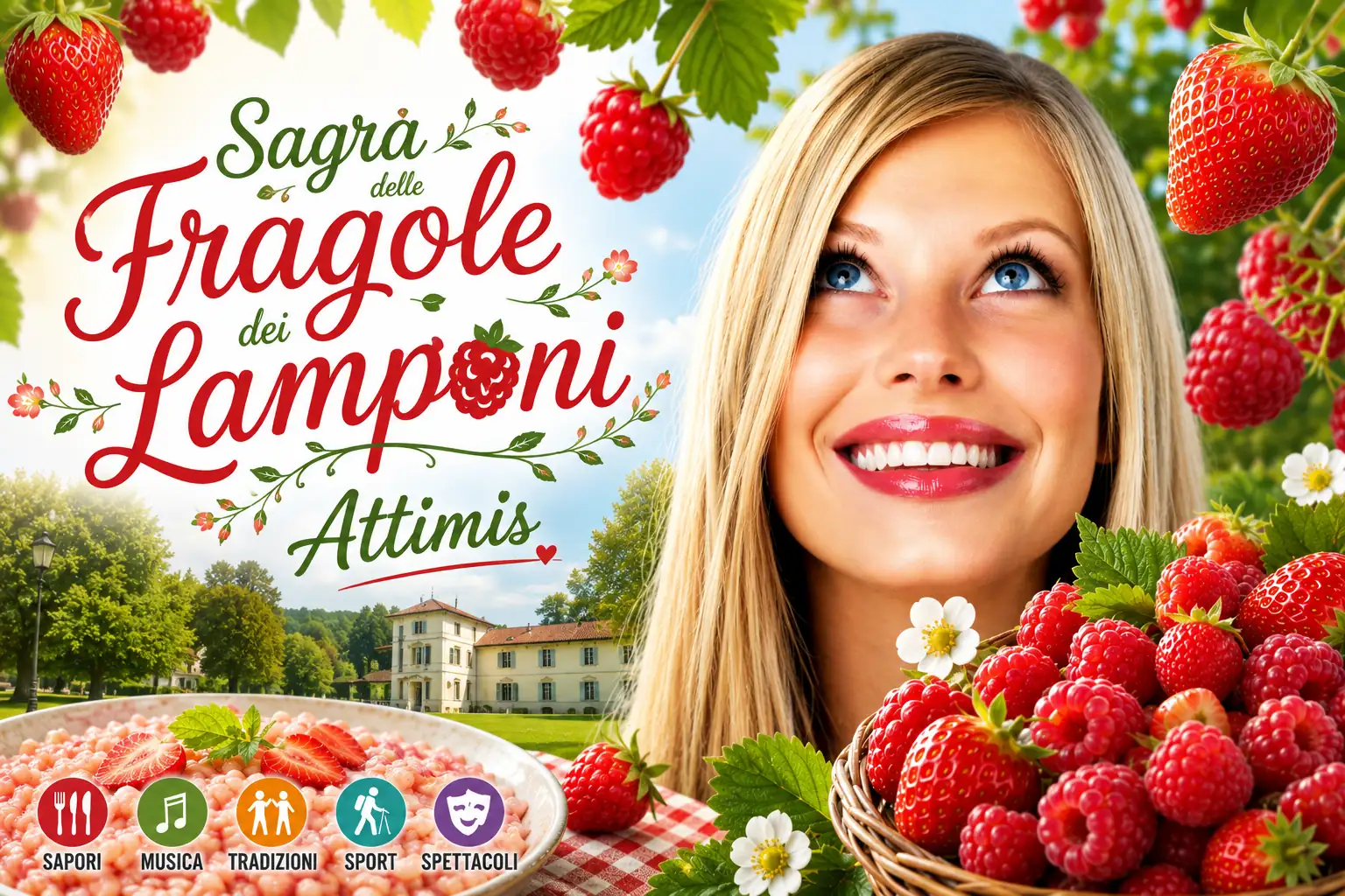 Sagra delle fragole e dei lamponi ad Attimis: gusto e tradizione nel cuore del Friuli