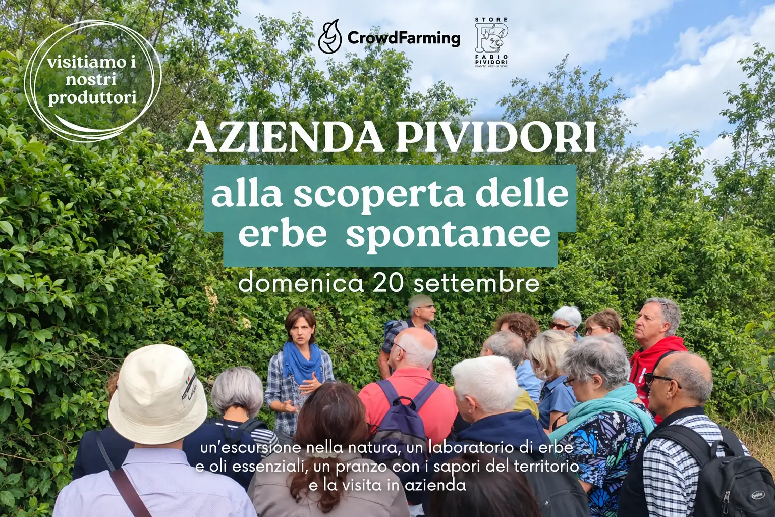 Passeggiata tra le erbe spontanee all'Agriturismo Pividori di Pagnacco