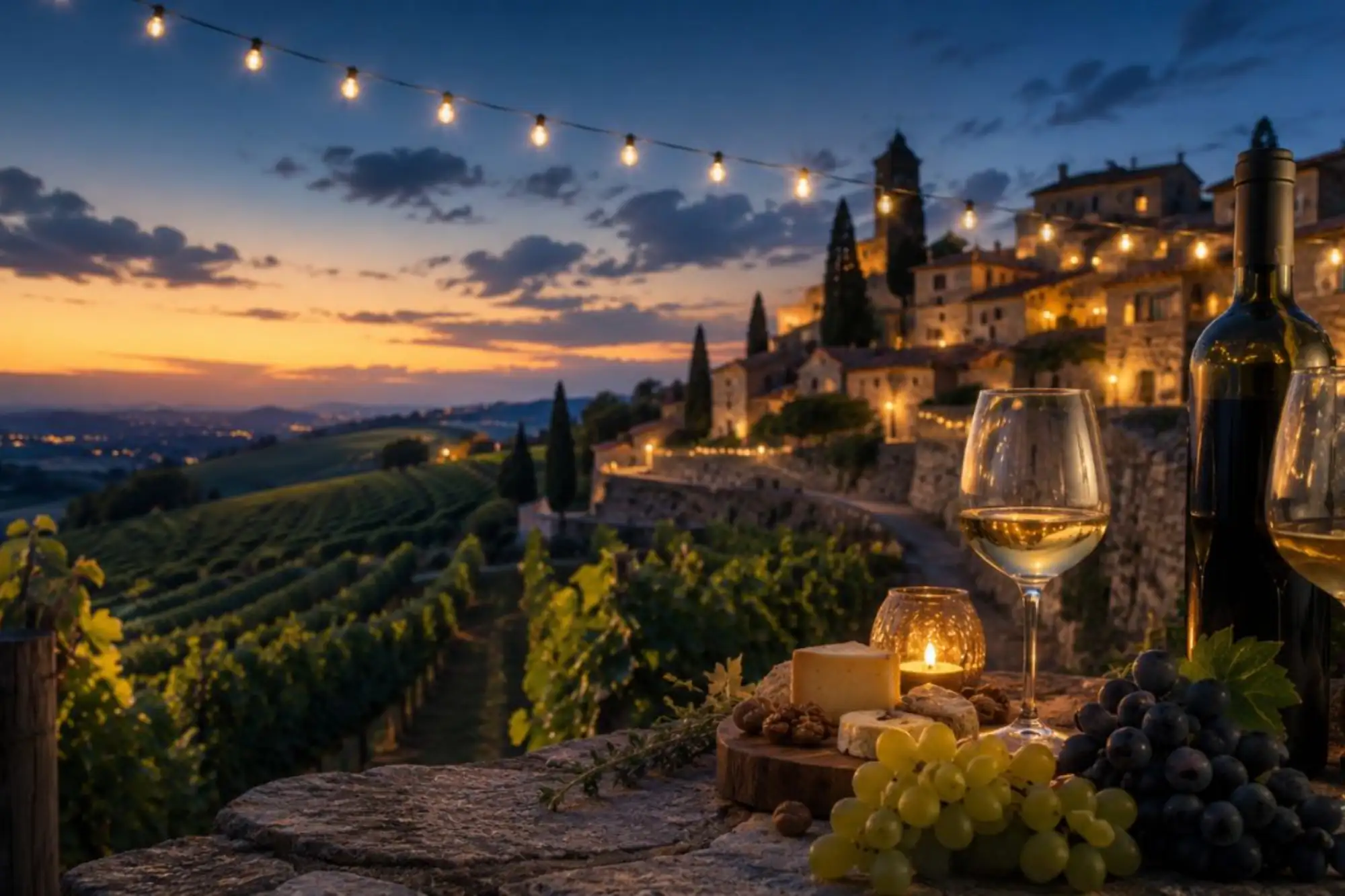 calendario degli appuntamenti delle Notti del Vino nelle Città del Vino del Friuli Venezia Giulia, Slovenia e Croazia nell'estate 2026
