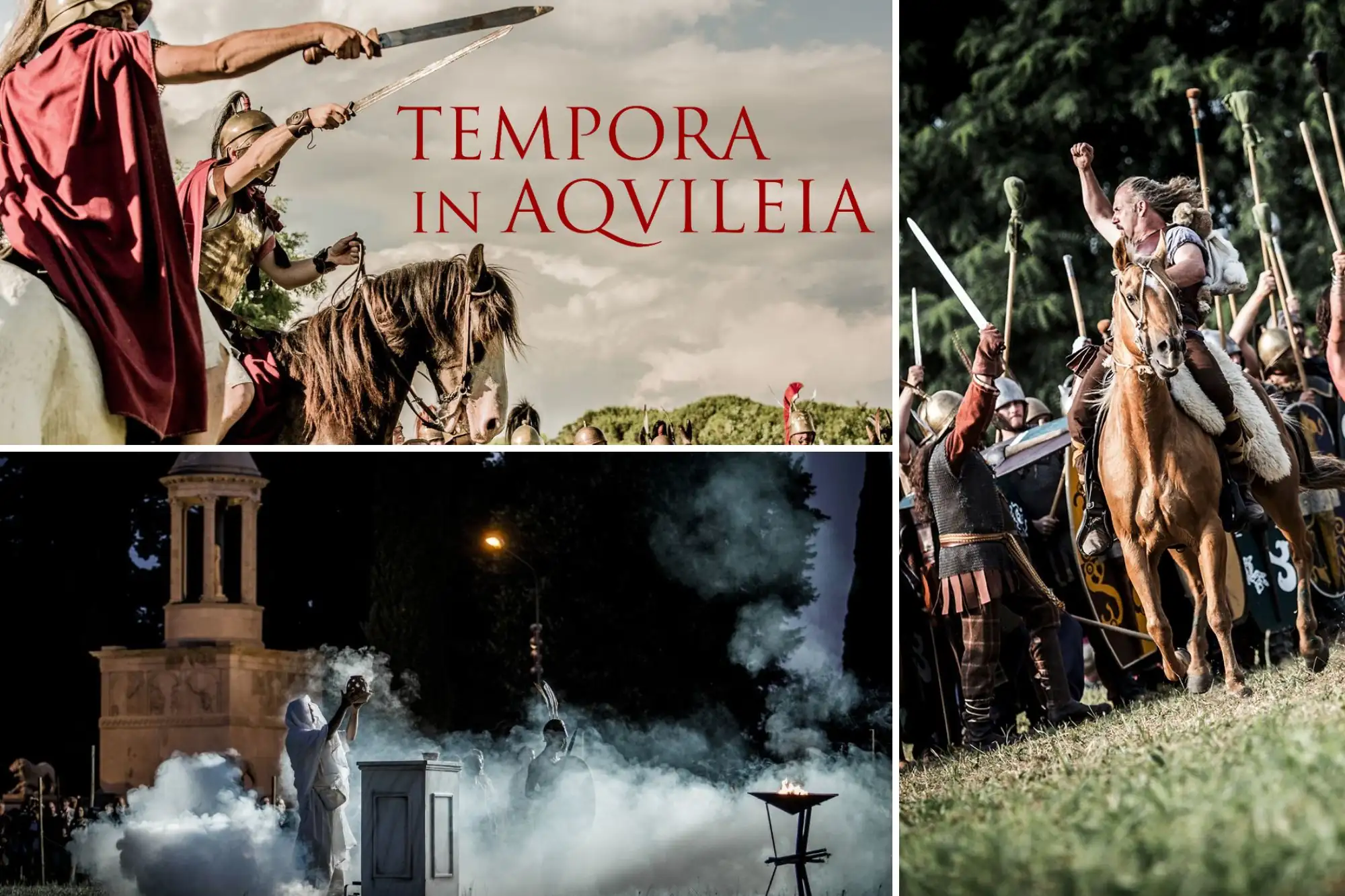 Rievocazione storica Tempora in Aquileia tra legionari romani, guerrieri celti e spettacoli dedicati all’antichità