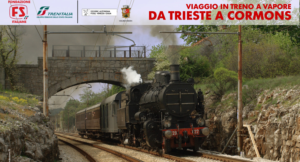 Treno a vapore Trieste-Cormons