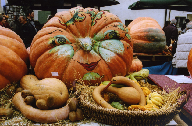 Venzone_Festa della zucca - Zucche_dipinte