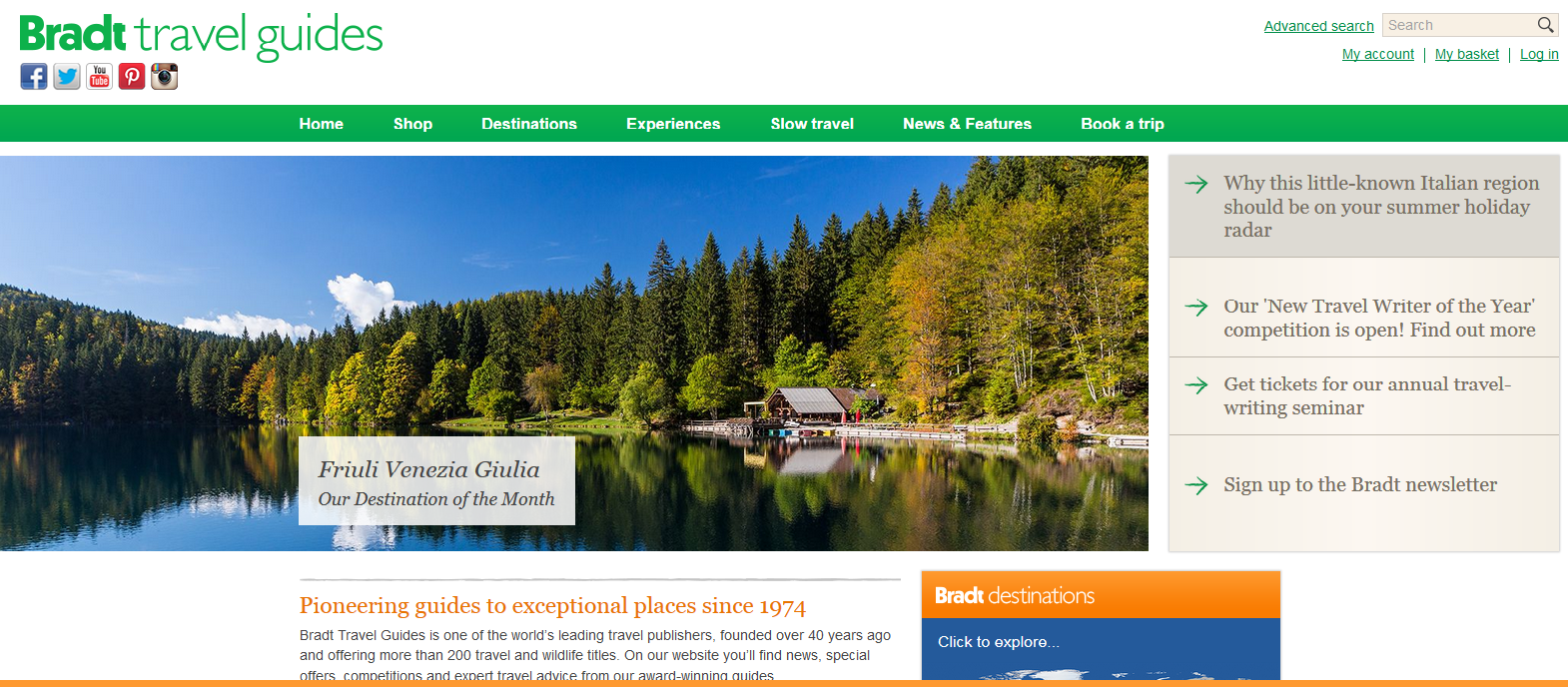 Bradt guide homepage