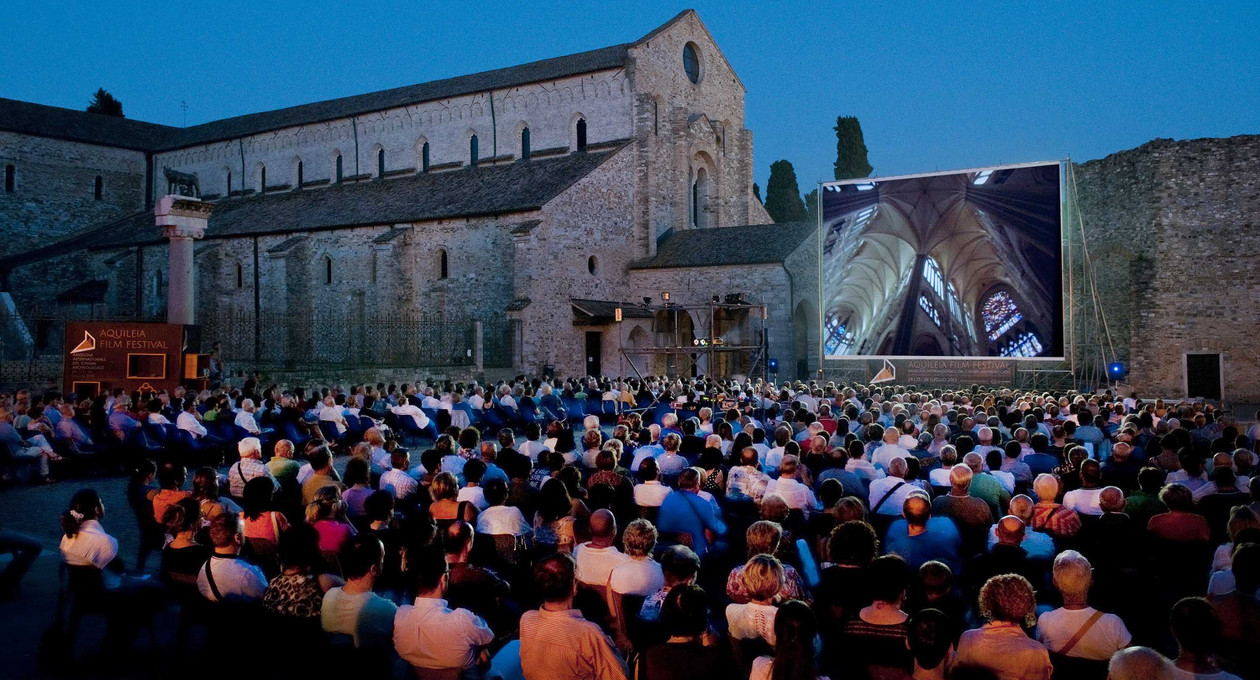 Piazza Capitolo nell'edizione 2013 di Aquileia Film Festival