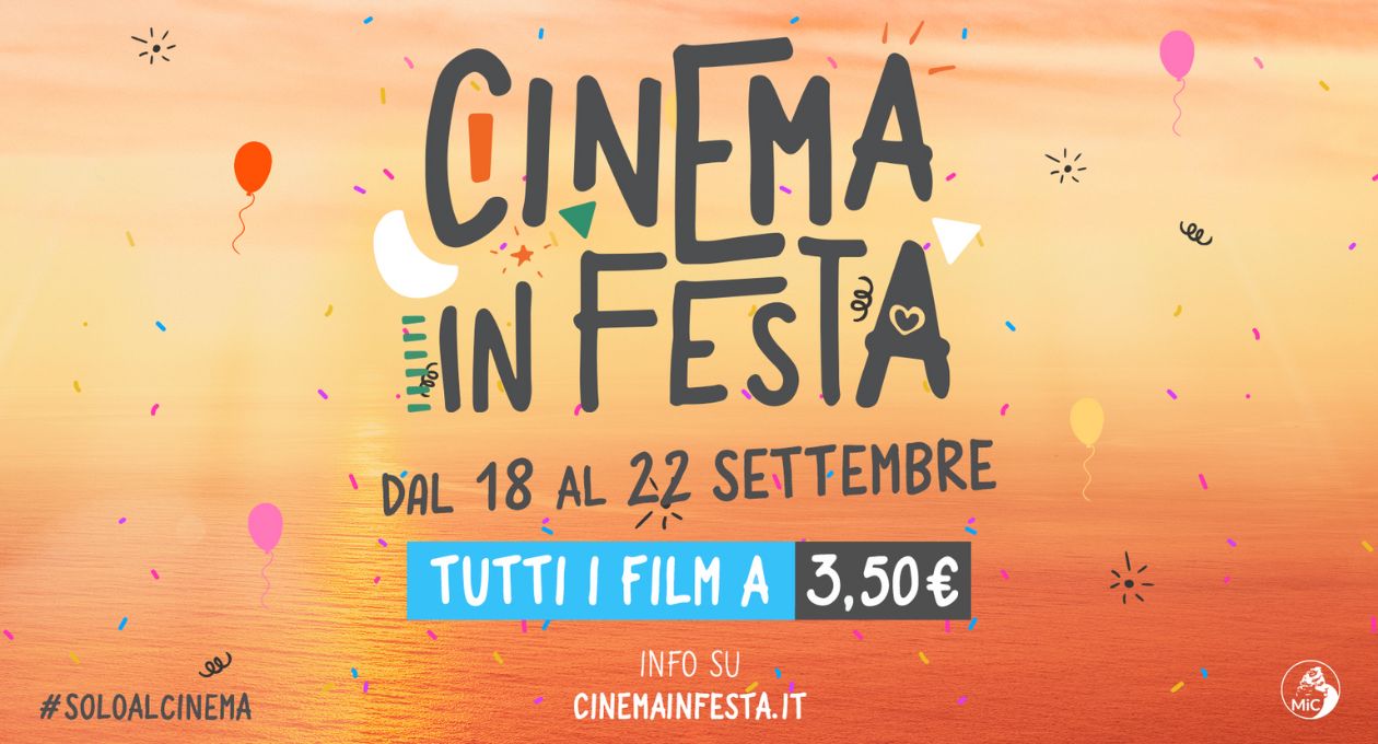 cinema in festa 2022 biglietti 3,50 euro
