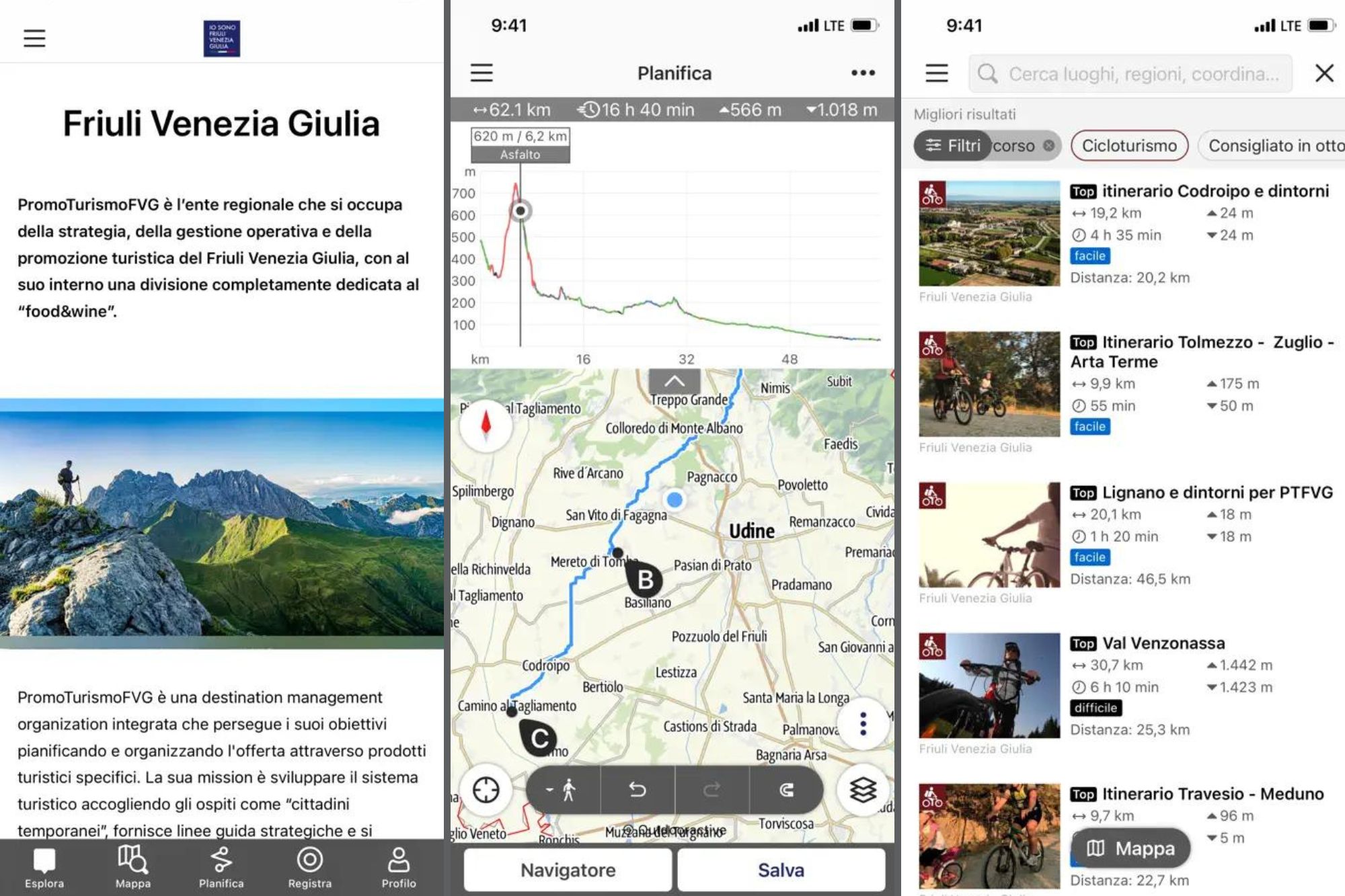 app fvg Friuli Venezia Giulia Outdoor
